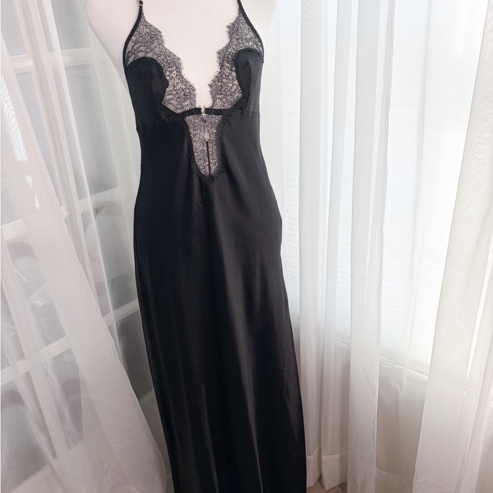 Victoria's Secret Black Lace Slip Dress